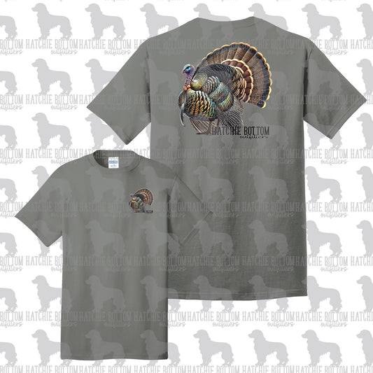 Strutting Turkey Short Sleeve T-Shirt Grey